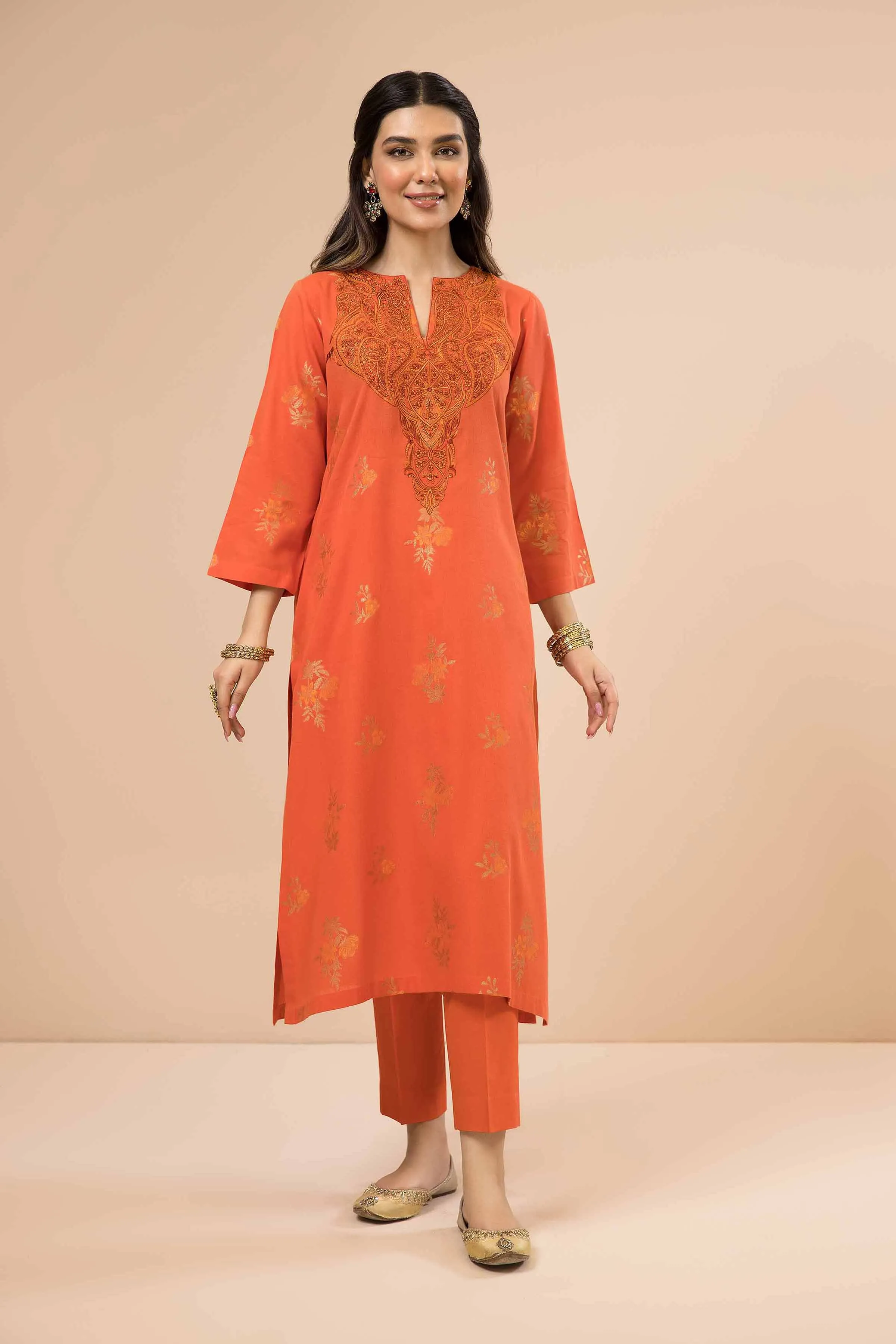 2 Piece - Embroidered Suit - PE23-66