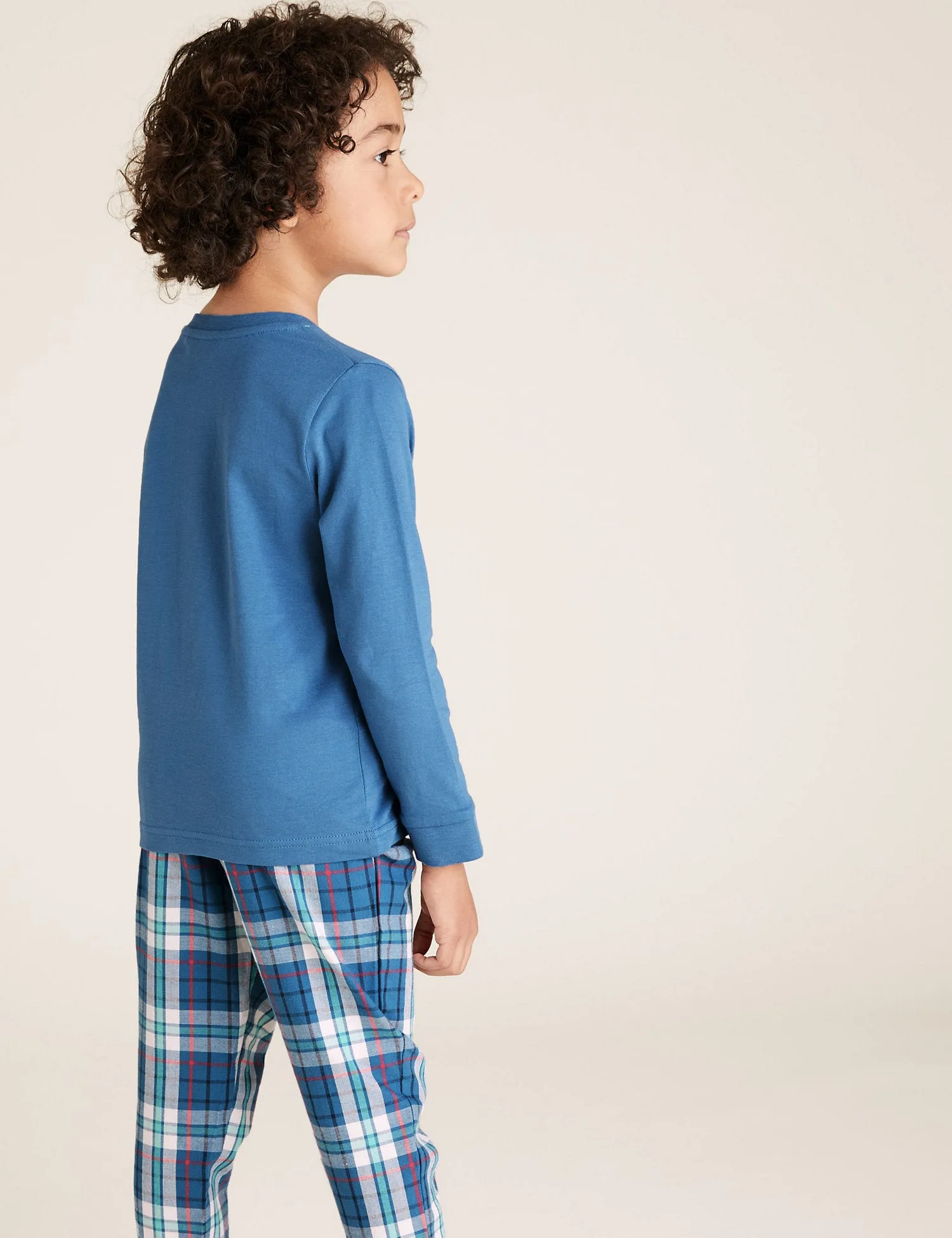 2pk Cotton Animal Slogan Pyjama Sets