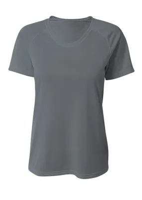 A4 NW3393 SureColor Short Sleeve Cationic Women's Tee - Graphite