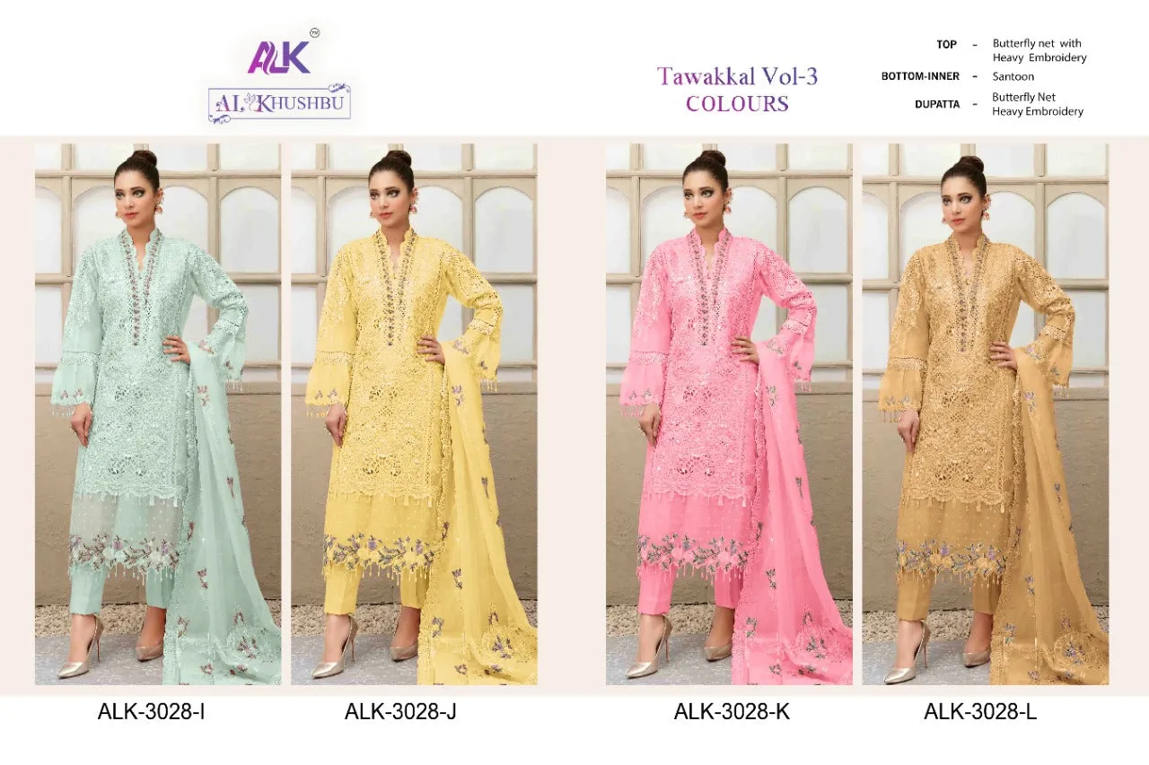 AL KHUSHBU TAWAKKAL VOL-3 DNO-3028 SALWAR SUIT