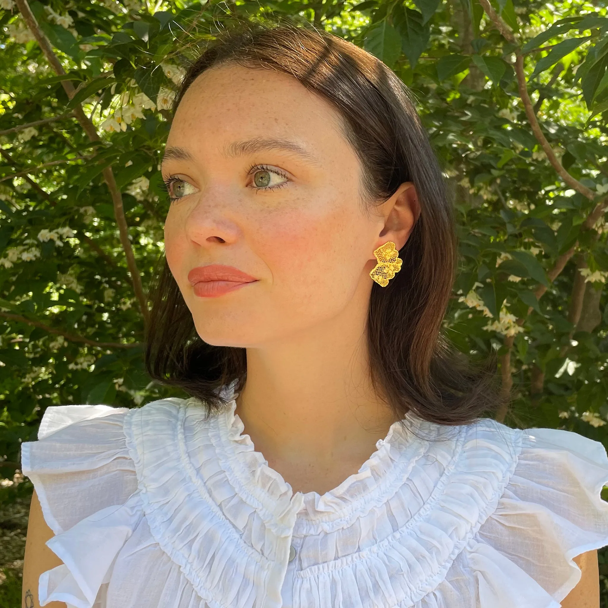 Audra - Stud Lace Earrings