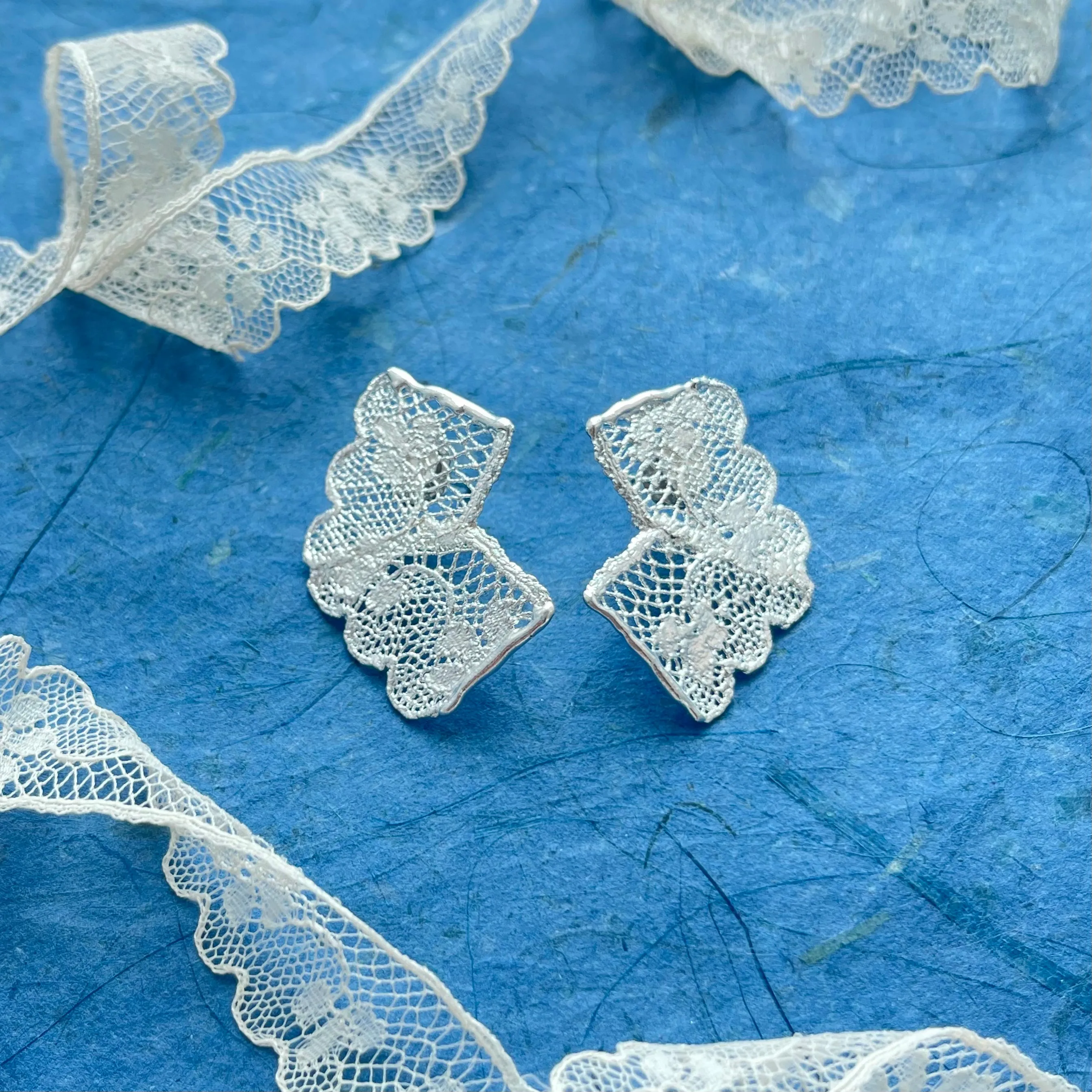 Audra - Stud Lace Earrings