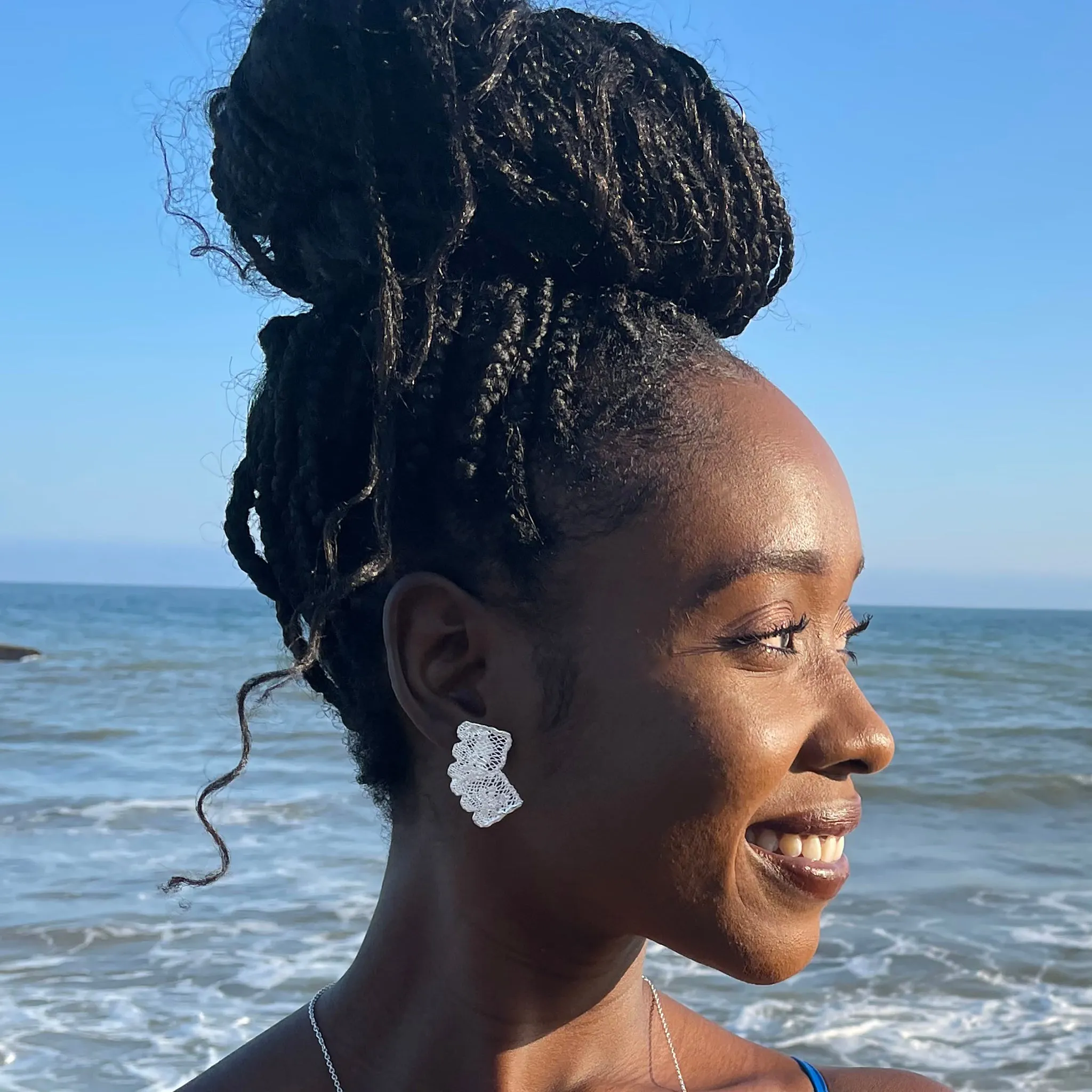 Audra - Stud Lace Earrings