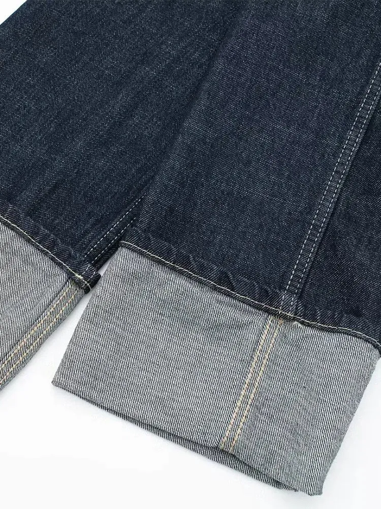 Blue Denim Dream Single-Breasted Jacket for Effortless Style