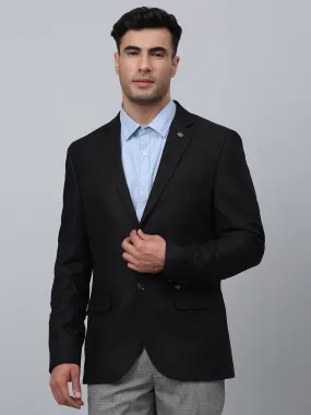 Stylish Cantabil Mens Formal Blazer in Black with Full Sleeves