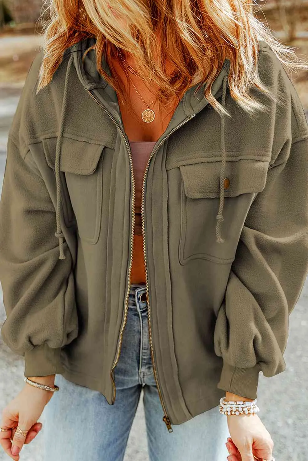 Casual Drawstring Hooded Jacket (5 colors)