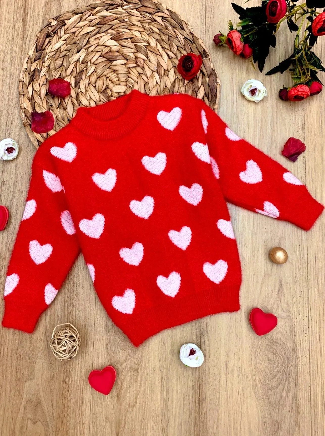 Cozy Chance at Love Cable Knit Sweater for Heartfelt Moments