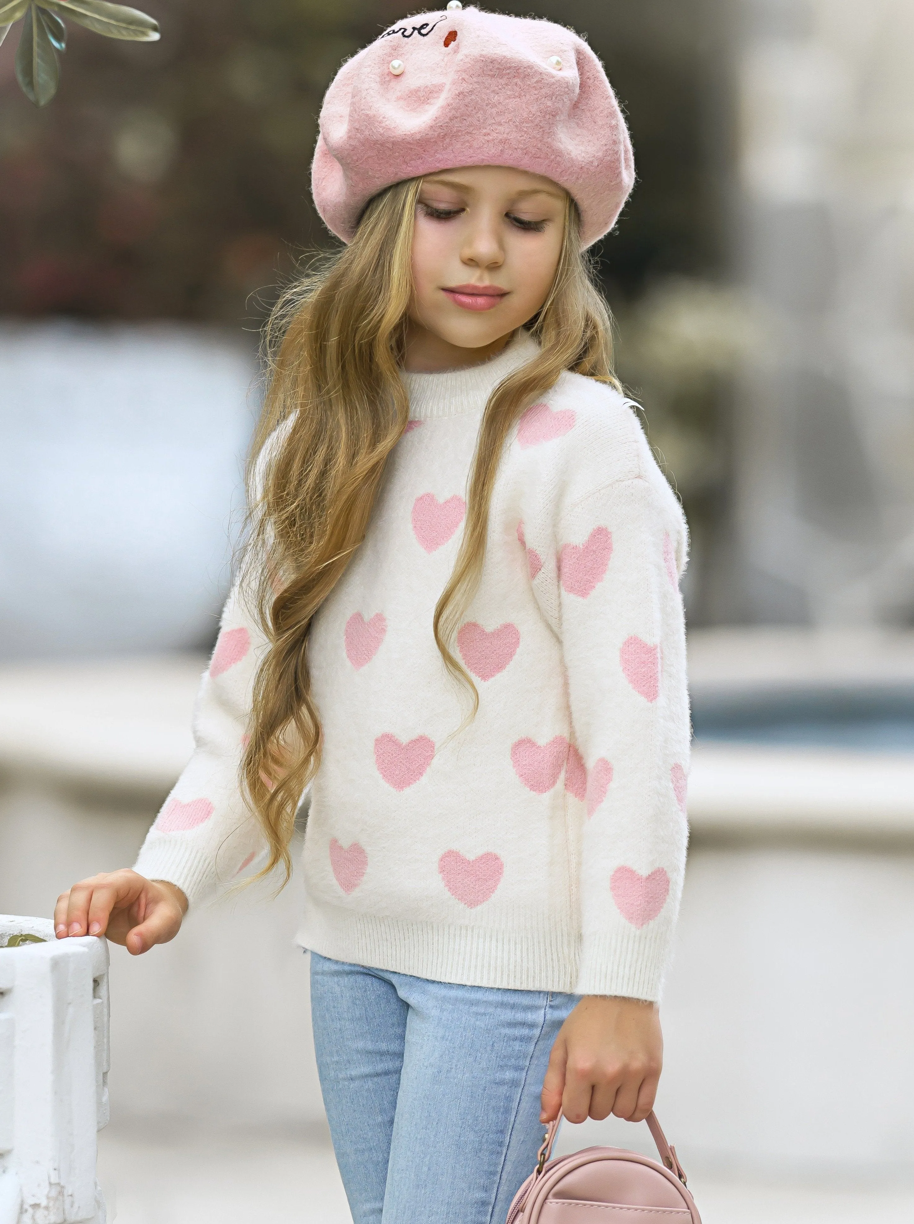 Cozy Chance at Love Cable Knit Sweater for Heartfelt Moments