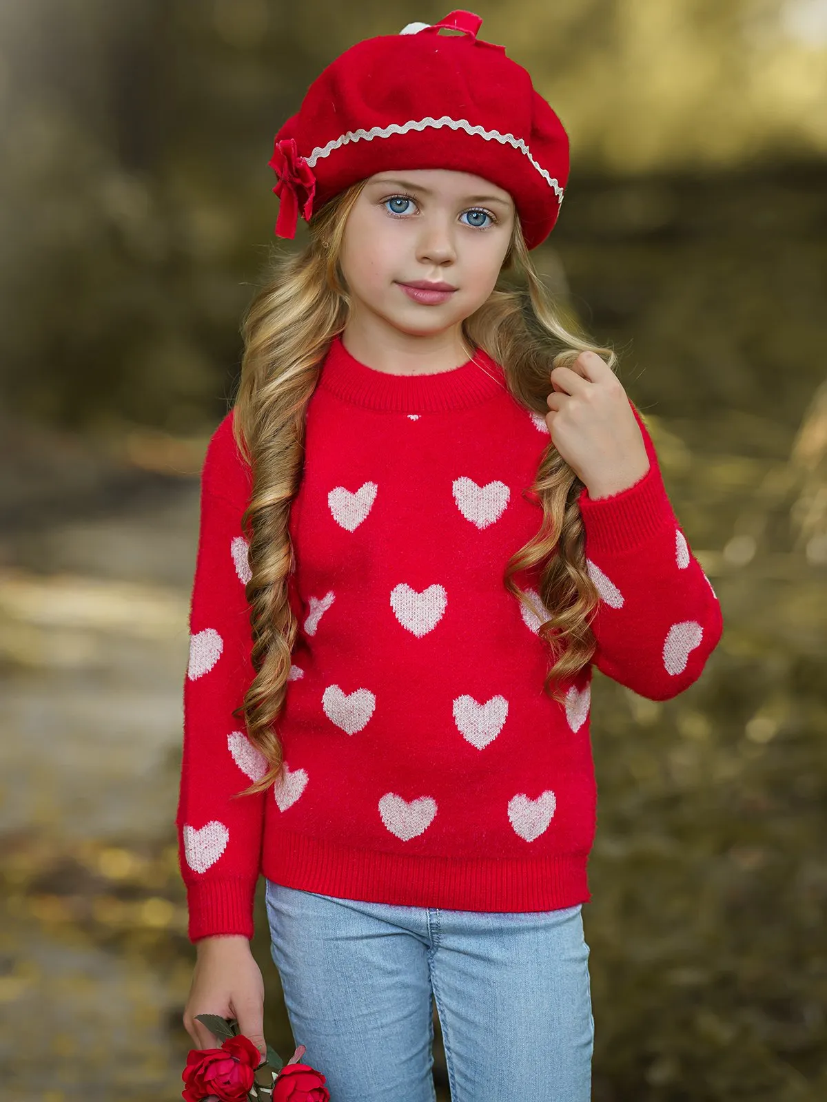 Cozy Chance at Love Cable Knit Sweater for Heartfelt Moments