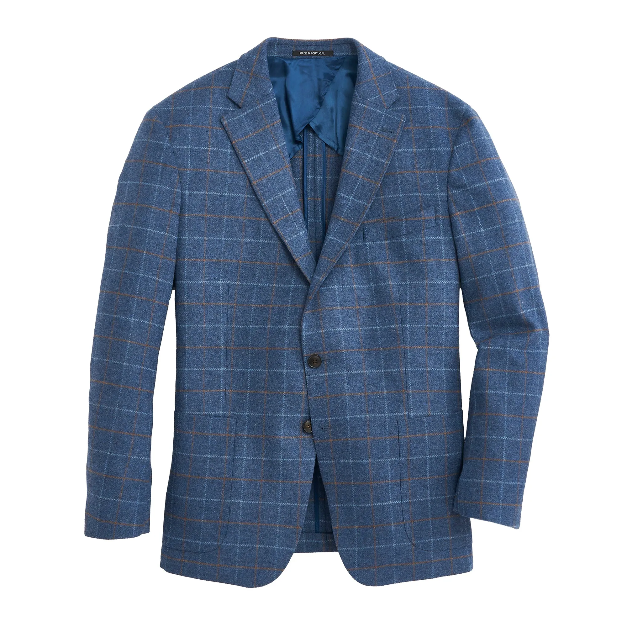 Country Blue Windowpane Sport Coat - Stylish Mens Jacket for a Classic Look