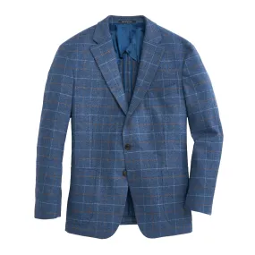 Country Blue Windowpane Sport Coat - Stylish Mens Jacket for a Classic Look