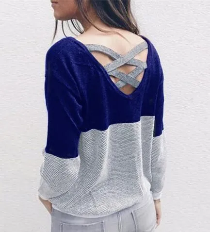 Crisscross Reversible Knitted Top S-2XL  3 Colors