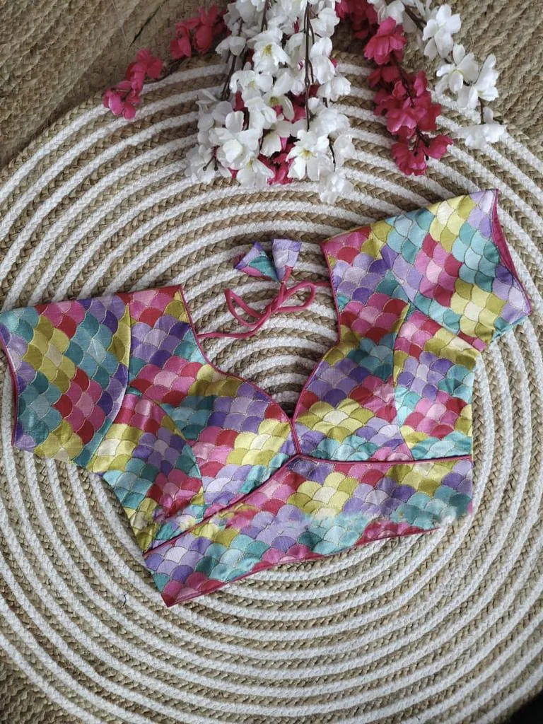 Divya-4 Beautiful Print Cover Blouse