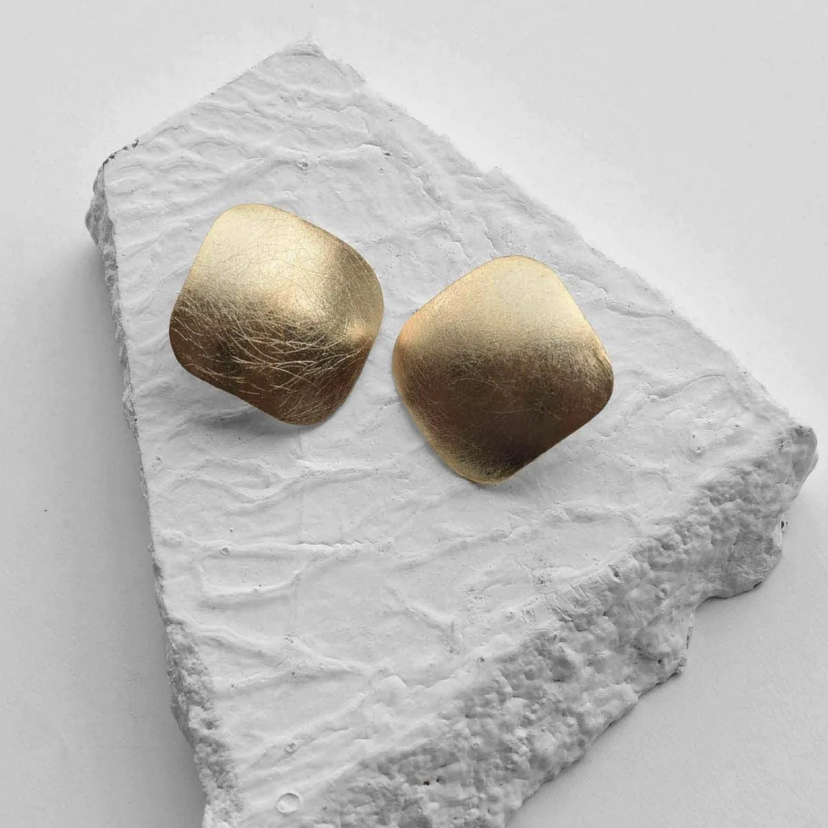 Ear Studs | Gold Finish Brass | Daily wear Accessory For Women | Elegant