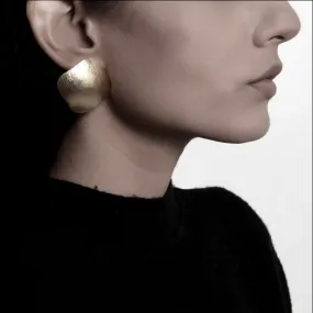 Ear Studs | Gold Finish Brass | Daily wear Accessory For Women | Elegant