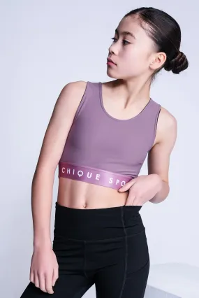 Empower Crop Top in Mink