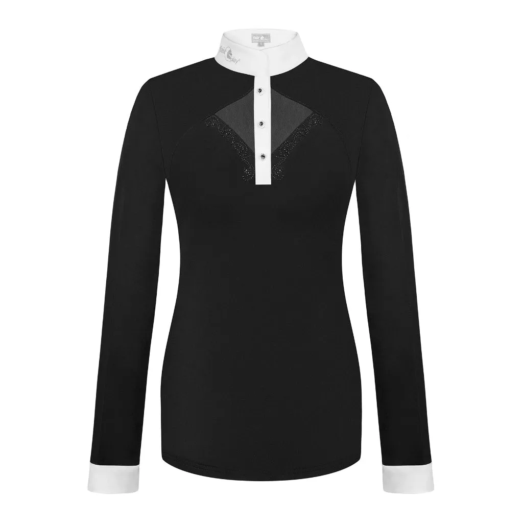 FairPlay Cathrine Long Sleeved Competition Shirt Black-White