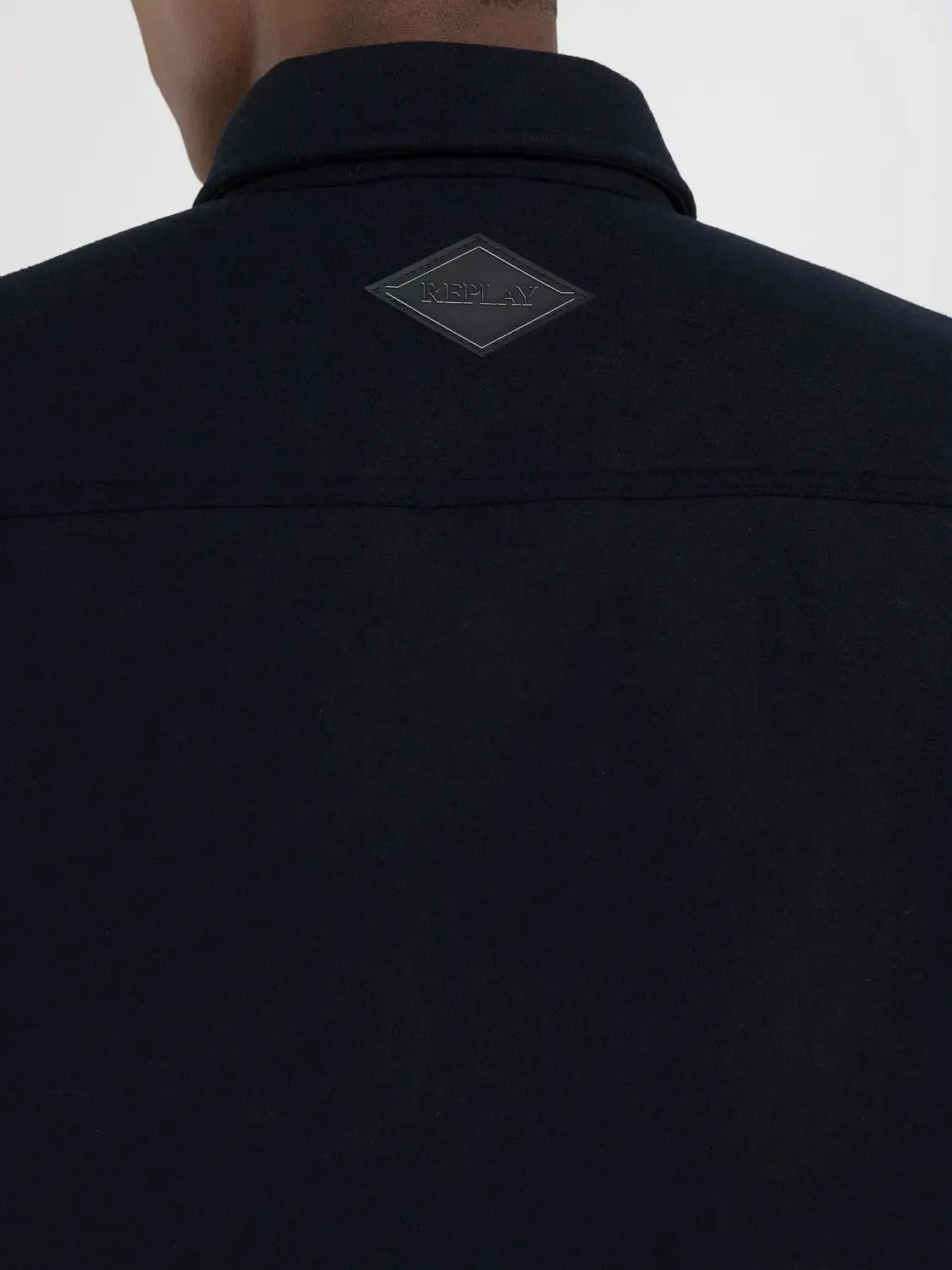 ID24988-Replay Navy Overshirt Jacket