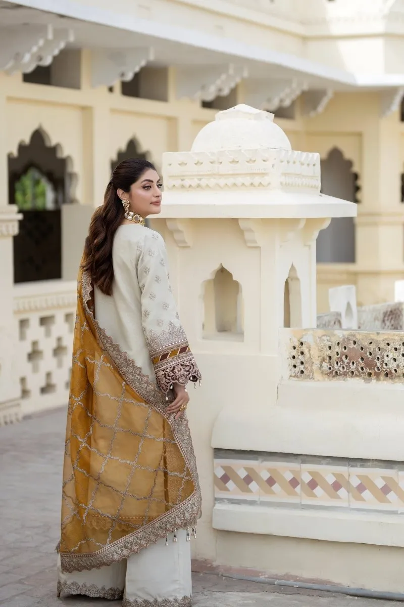 Imrozia Embellished Organza Pakistani Party Wear Suit Sheen IMR203