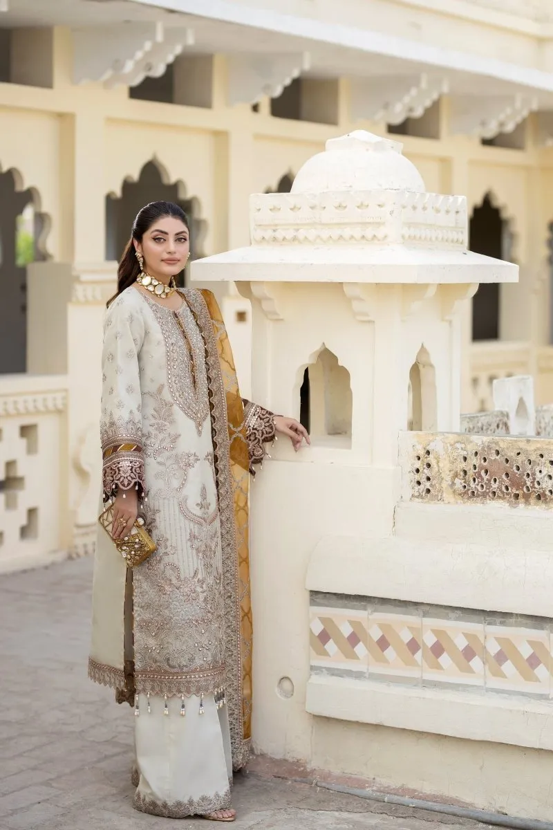 Imrozia Embellished Organza Pakistani Party Wear Suit Sheen IMR203