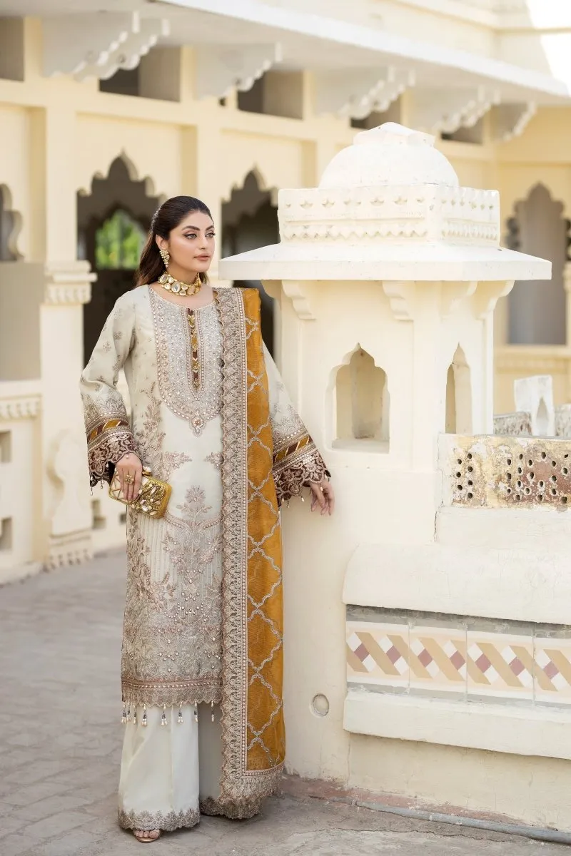 Imrozia Embellished Organza Pakistani Party Wear Suit Sheen IMR203