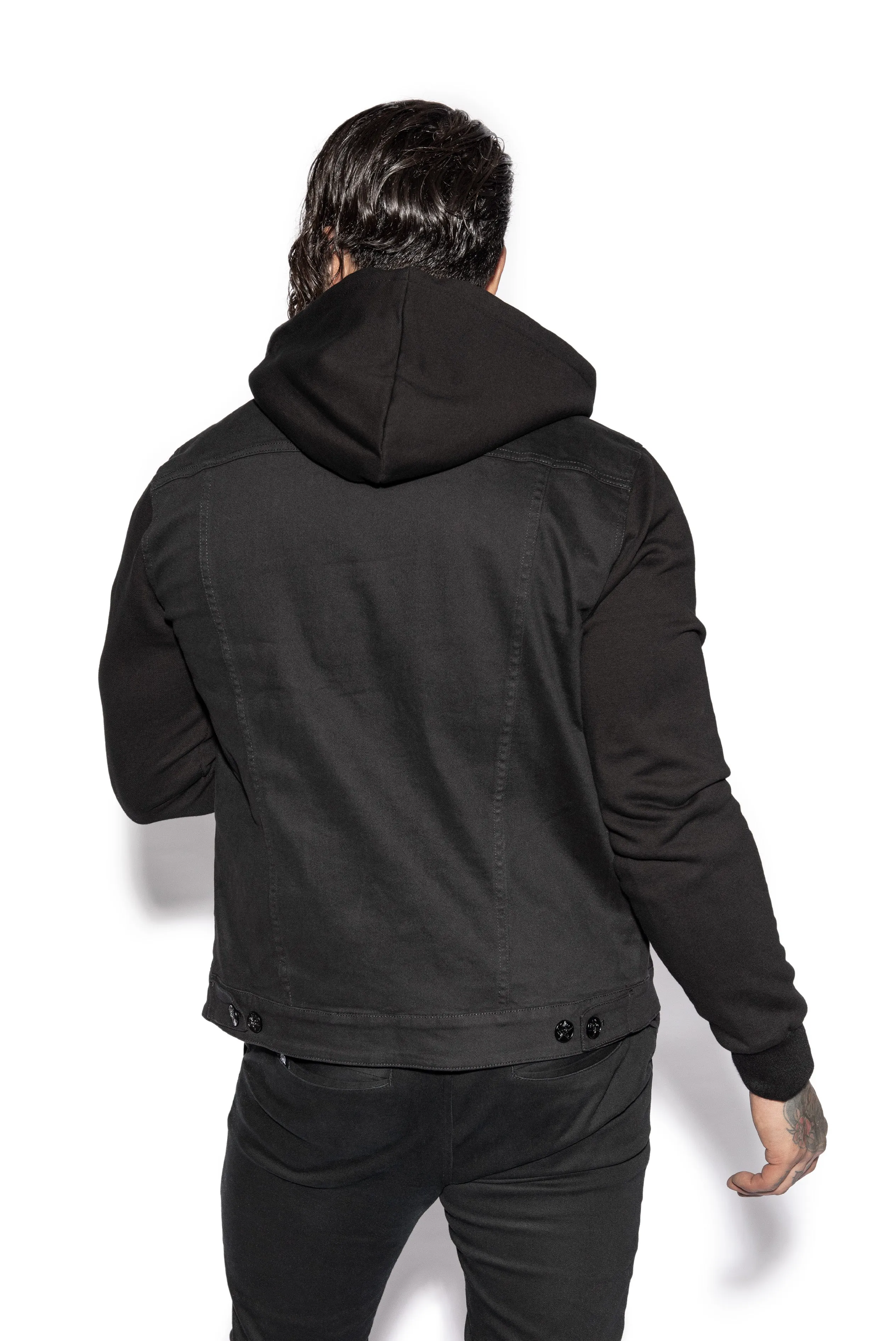Jack - Versatile 2-in-1 Hooded Denim Jacket with Detachable Hood
