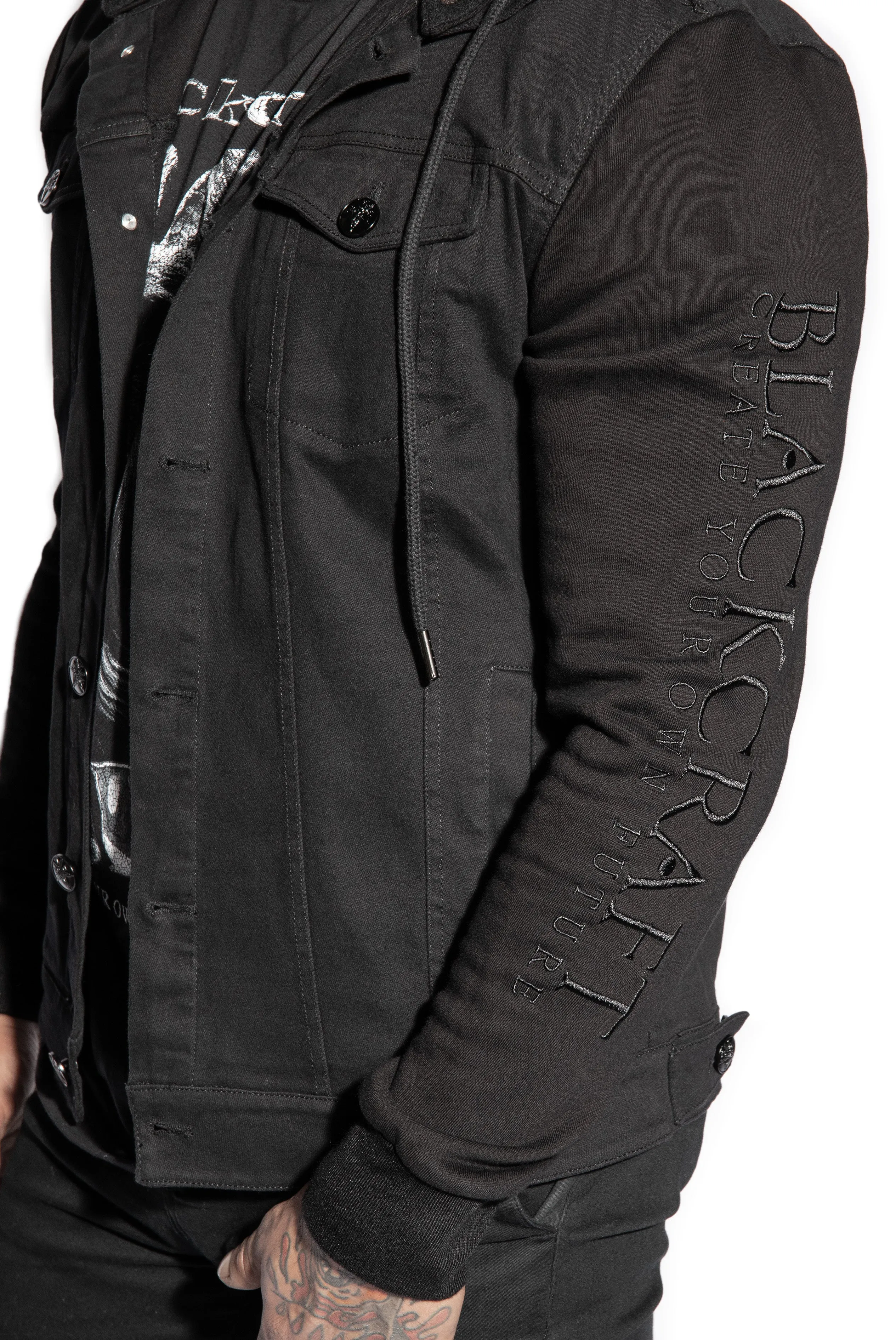 Jack - Versatile 2-in-1 Hooded Denim Jacket with Detachable Hood