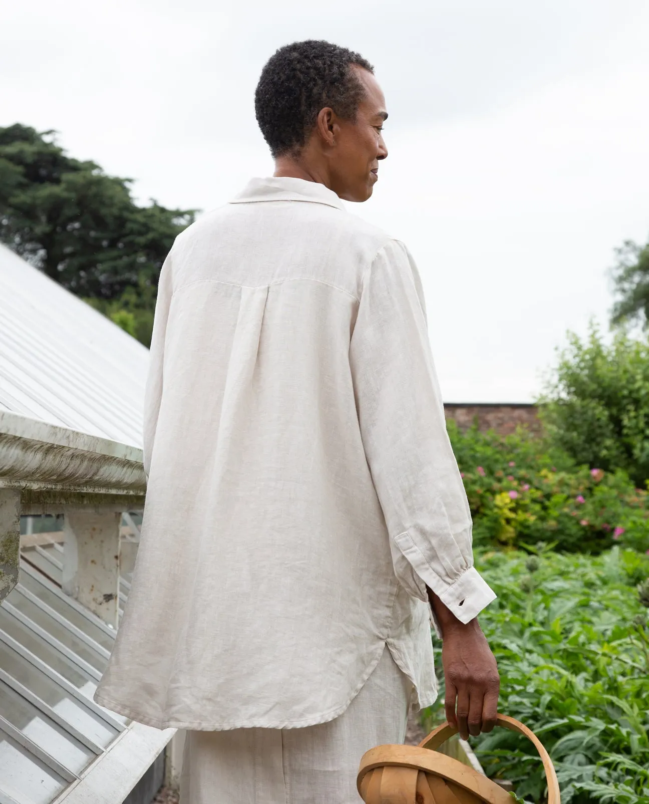 Jacqueline Linen Shirt In Bone