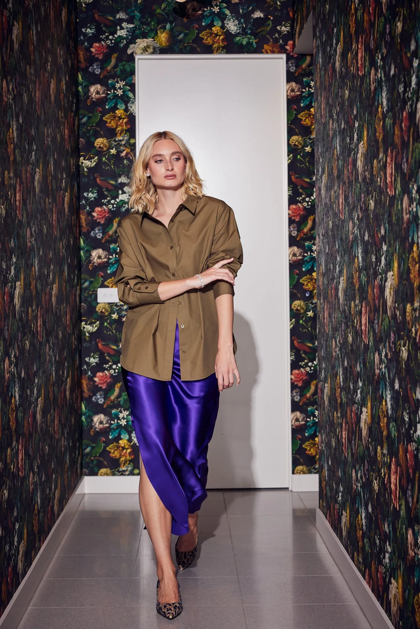 Marcia Oversized Shirt in Khaki