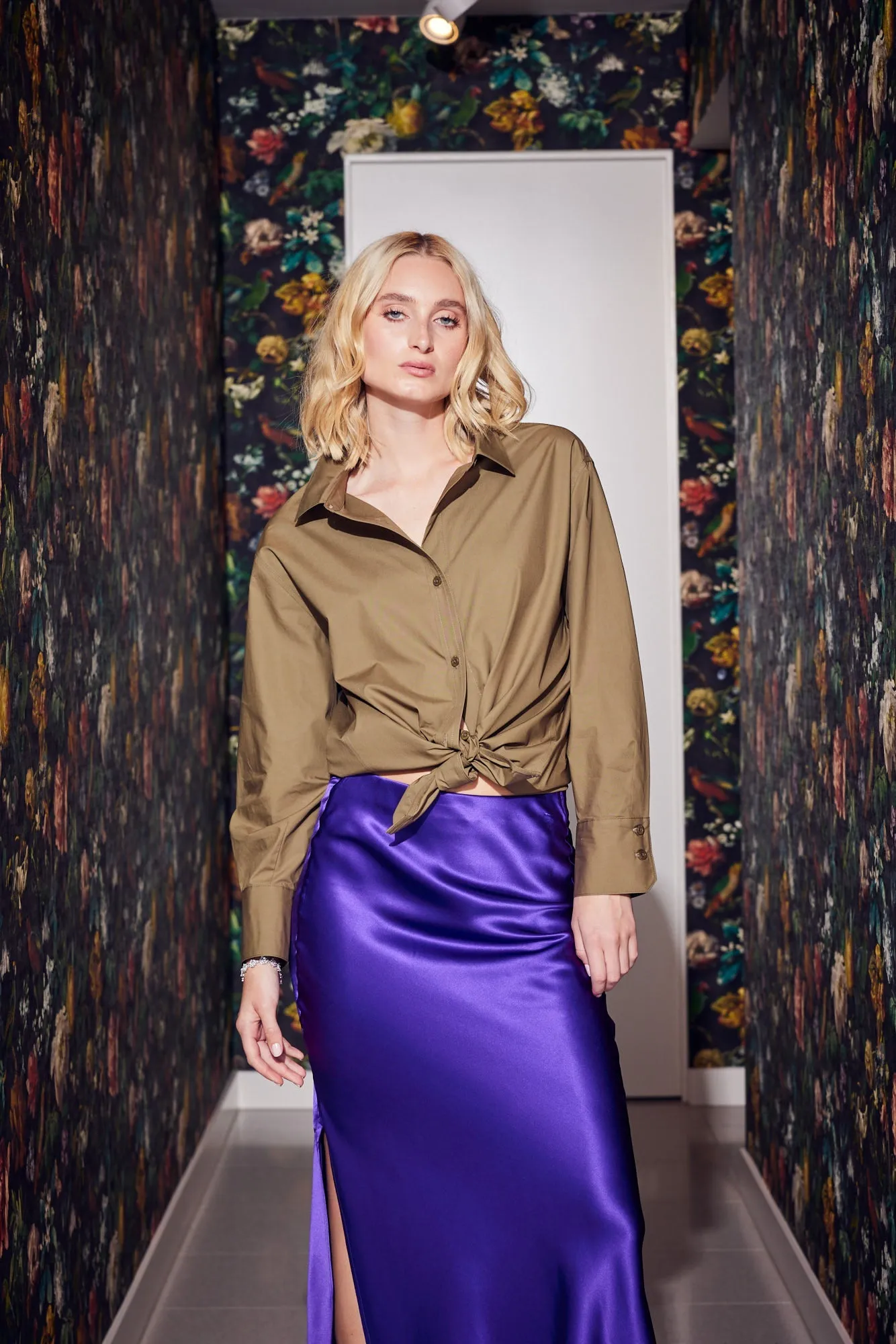 Marcia Oversized Shirt in Khaki