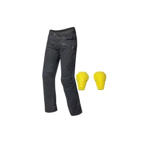 Motorbike Racing Armor Jeans Pant With Knee CE Pads Black - 872322