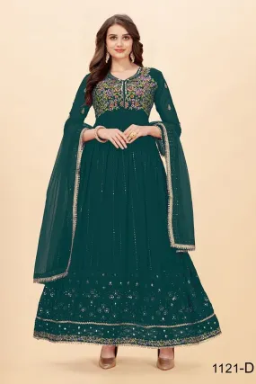 NAZNEEN FLORENCE DESIGNER OCCASION WEAR LEHENGA D.NO 1121-D