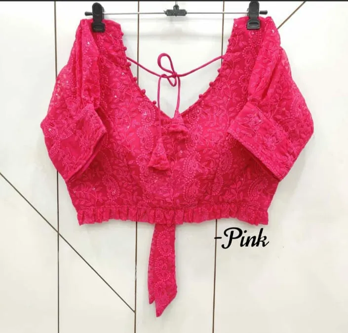 Party Wear Chikankari Blouse