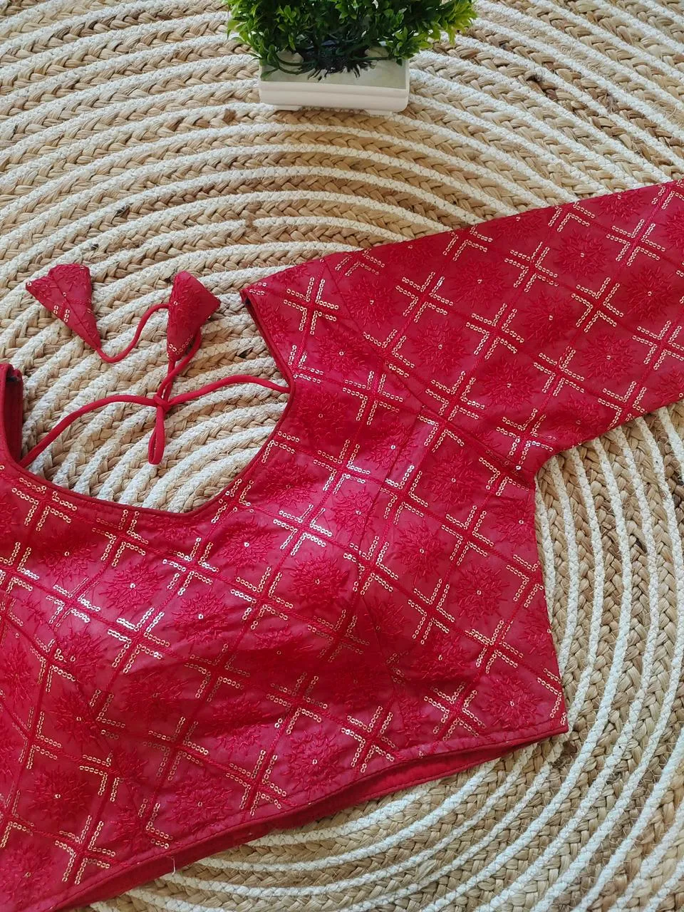Party Wear Sequence Blouse
