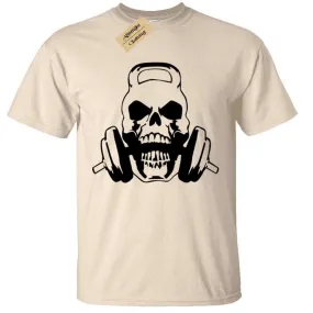 Printing KETTLEBELLS  Men Tee Shirt Tops Short Sleeve Cotton Fitness T-Shirts coat