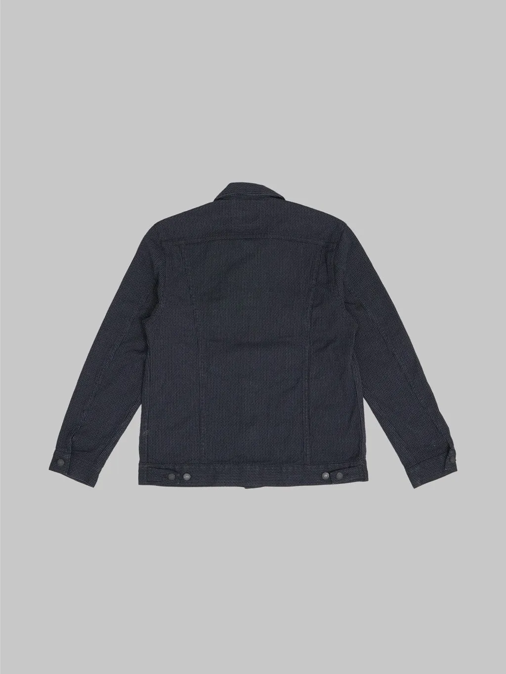 Pure Blue Japan 6118-BK Sashiko Type III Jacket Grey Black