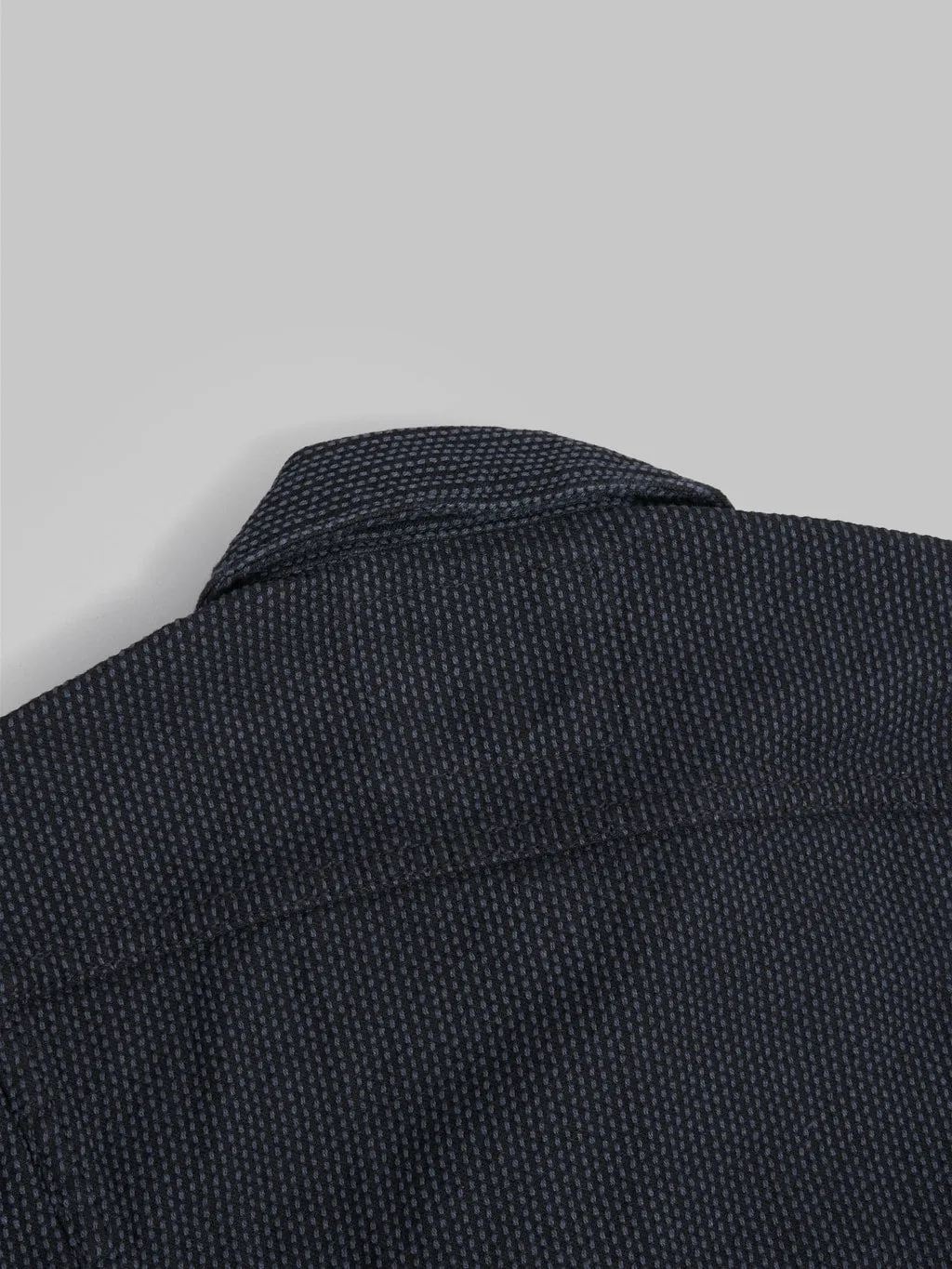 Pure Blue Japan 6118-BK Sashiko Type III Jacket Grey Black