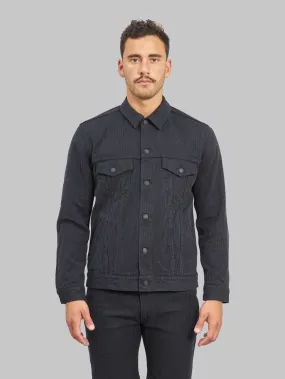 Pure Blue Japan 6118-BK Sashiko Type III Jacket Grey Black