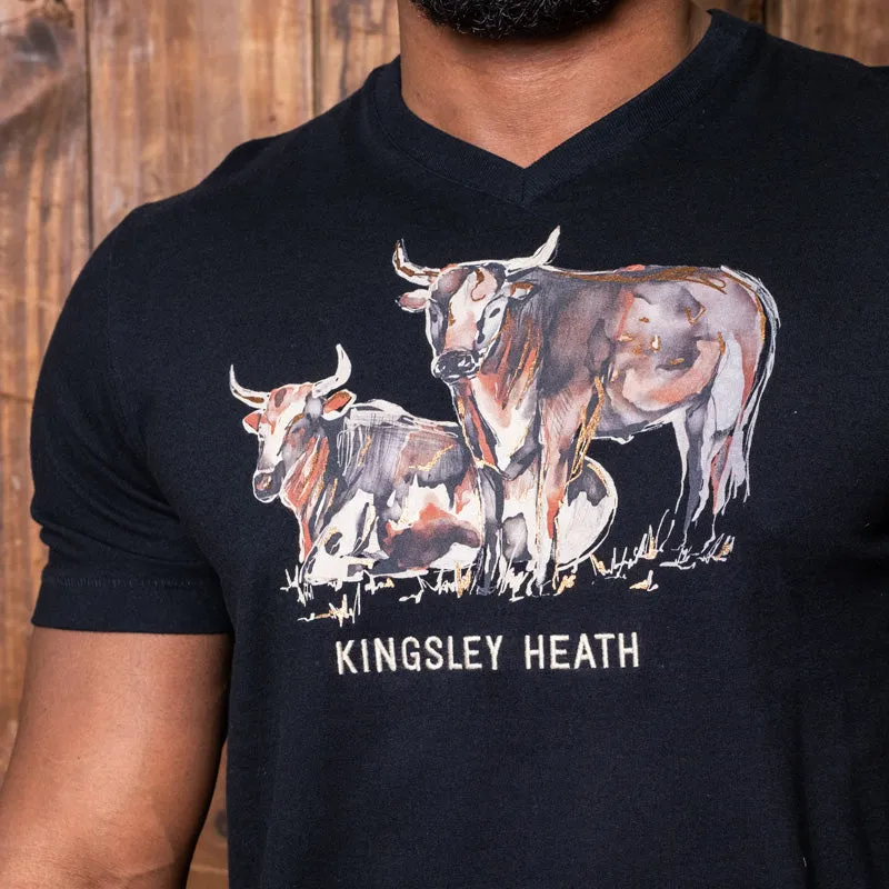 Sketchy Herd V-Neck Tee Mamba