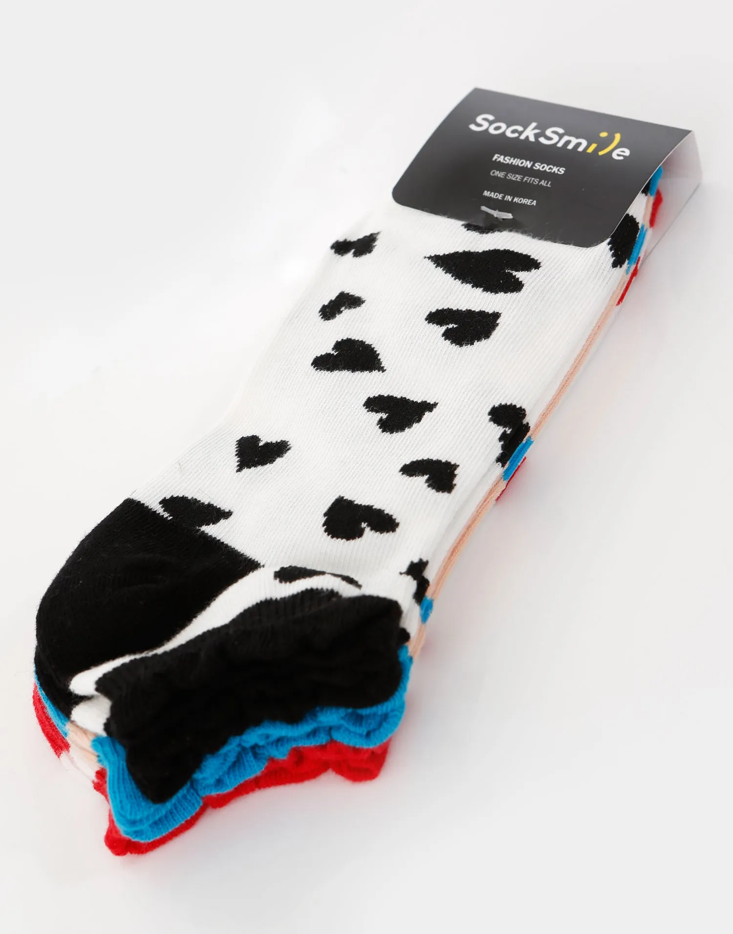 Socksmile Women's Ladies Value Cotton  Ankle Socks 6-pack (basic) (WSS02223_6C01)
