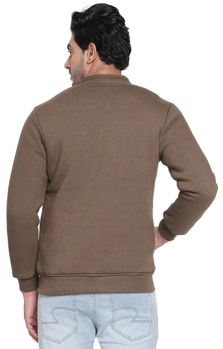 Spykar Green Cotton Slim Fit Full Sleeve Reversible Jacket For Men