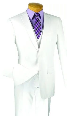 Vinci SV2900-WHT Mens Suit