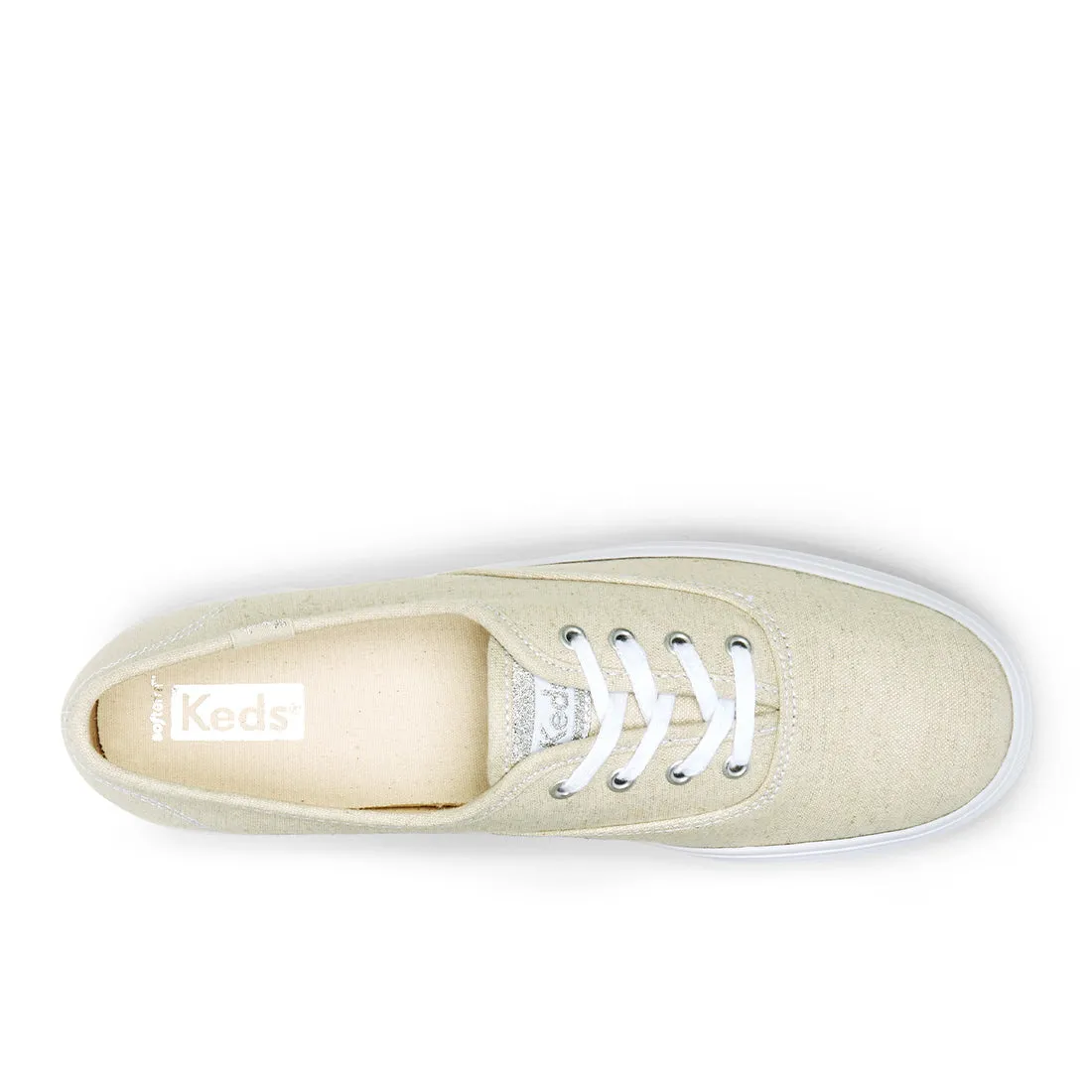 Women's The Platform Metallic Textile Silver (WF67069)