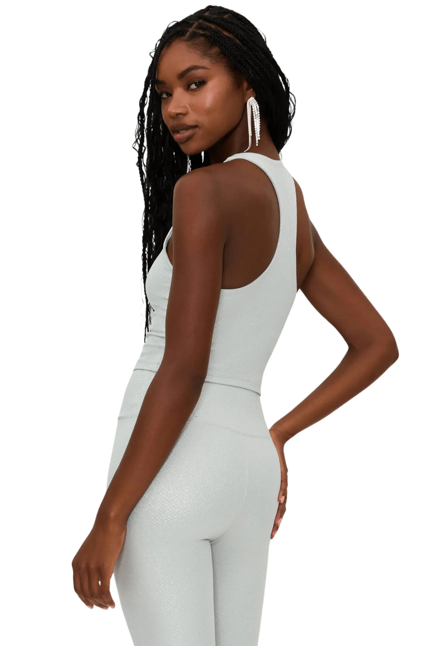 Yara Top Silver Shine Waffle